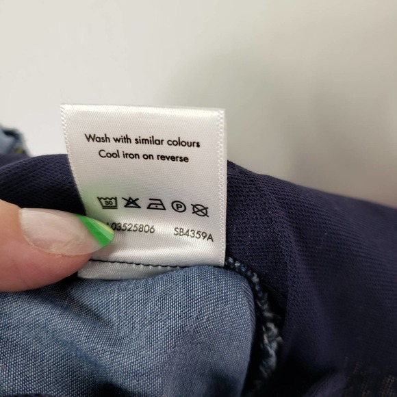 Sweaty Betty Twilight 7/8 Trouser S Blue Chambray Stripe Jogger - Picture 12 of 12